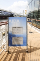 AIDAprima - an Deck